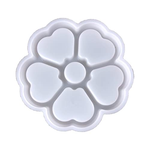 Storage Box Resin Silicone Mold Flower Heart Trinket-and Jewelry Boxes Epoxy Mold for Epoxy Resin DIY-Home Decoration