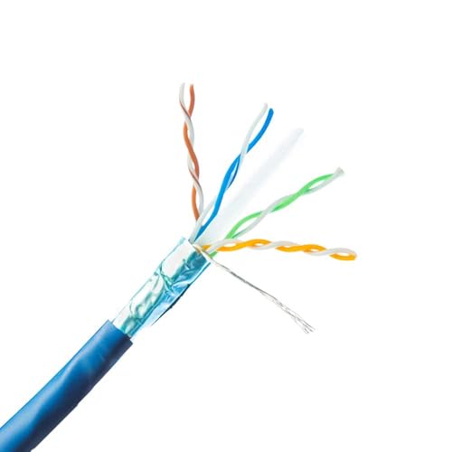 Turnstone Cables TSCables | Cat6 Plenum Shielded (CMP) Overall Foil Shield (F/UTP), 1000ft, 23AWG | 100% Solid Bare Copper | 550MHz | Bulk Ethernet Cable (Cat6 Plenum Shielded, Black, 1000ft) by Turnstone Cables - Image 6