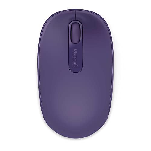 Microsoft - Wireless Mobile Mouse 1850 - Souris sans Fil avec nano récepteur USB pour PC, ordinateurs portables compatible Windows, Mac, Chrome OS - Purple (U7Z-00044)