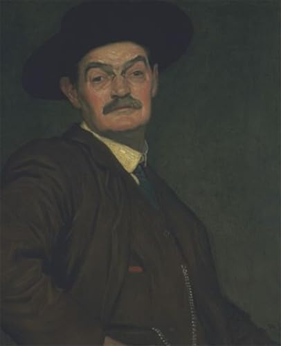 Poster Autoportrait William Strang - Toile Déco Murale 60x90cm