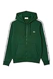 Molleton de coton Lacoste Veste de survêtement SH5065 pour Homme avec Fermeture éclair, Logo, Coupe Droite, séquoia, XL