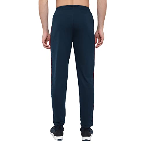 Image of GOLAZO Regular Fit Multicolor Cotton Track Pants for Men with Comfort and Style in Your Athelisure Wear