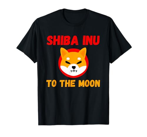 SHIBA INU Coin Alla Luna SHIB Crypto Maglietta