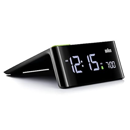 Braun Digital Alarm Clock with VA LCD Display, Touch Snooze Pad, Quick Set, Automatically Adjusting