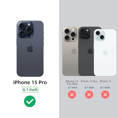 Arae for iPhone 15 Pro Case, Metal Case Anti-Fall Heat Dissipation, Anti-Scratch Slim Aluminum Case for iPhone 15 Pro 6.1inch, Gray