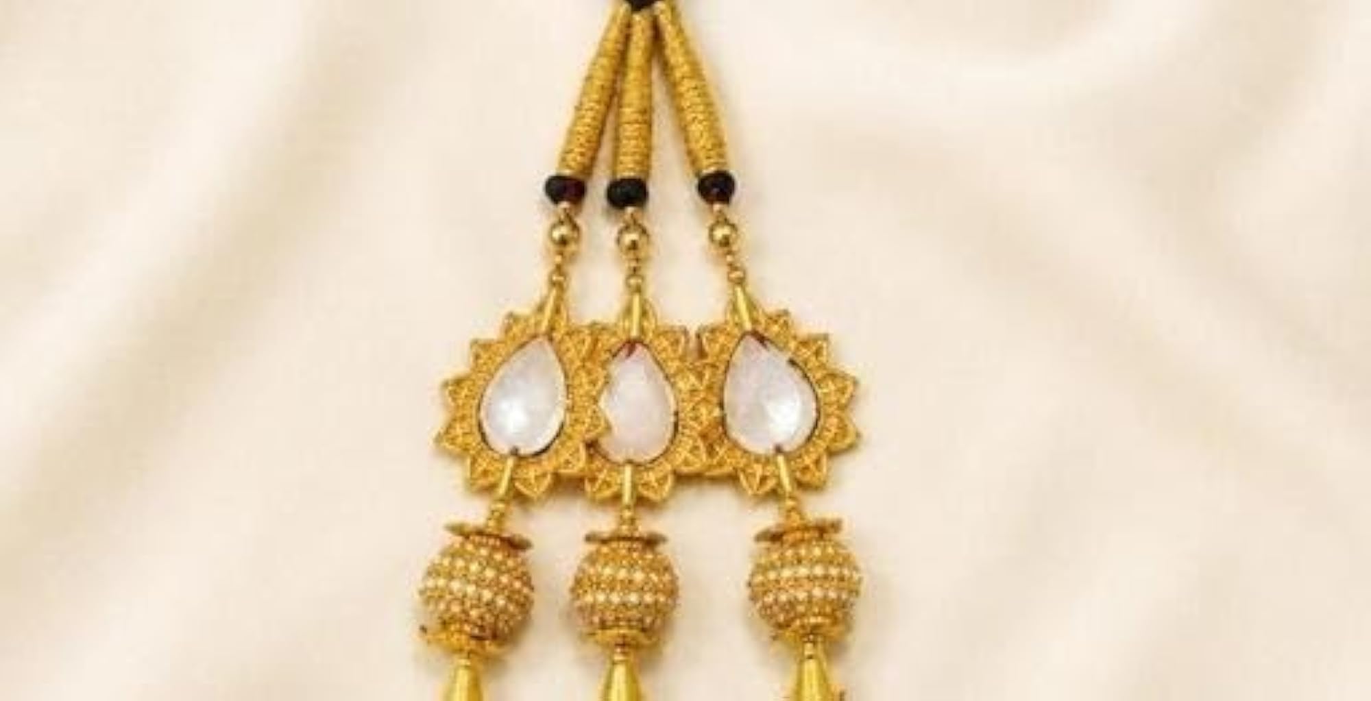 Punjabi Paranda Hair Extension with Mirror Work