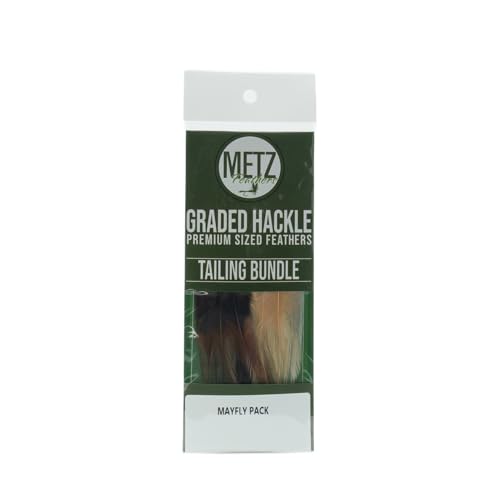 Metz Tailing Hackle Bundle 3 pk Mayfly