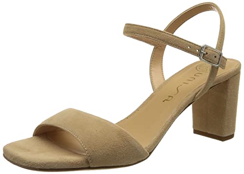 Unisa Women's Moraty_ks Heeled Sandal, Skin, 5 US