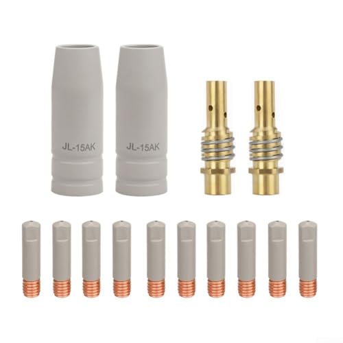 14Pcs Welding Torch Nozzle Kit with Copper Nozzles 0.8-1.2mm