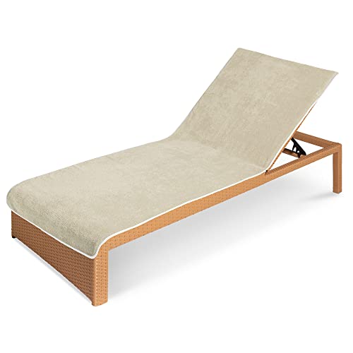 JEMIDI Toalla para Tumbona - Funda de Rizo para colchoneta de Hamaca Exterior de Playa Piscina jardín Camping - Apta para Lavadora - 75 x 200 cm