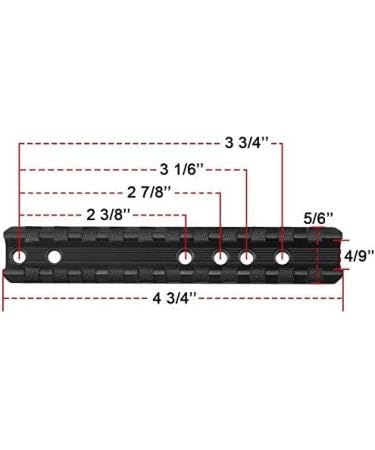 Gotical Marlin Rifle Tactical Pre-Drilled Weaver Picatinny Scope Sight Rail Mount Heavy Duty Attach scopes, Sights, Optics, flashlights, Scope Rings etc (Rail Only)