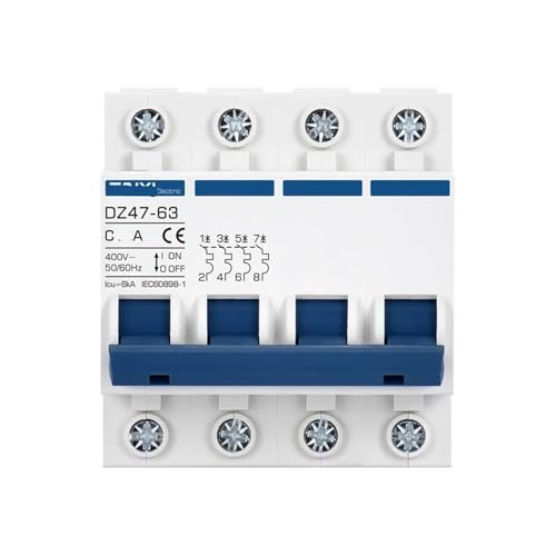 Interrupteur à air DZ47 4P protège votre circuit 220V 380V contre surcharge