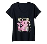 Photo Gallery donna latte alla fragola axolotl - retro axolotl maglietta con collo a v Photo Gallery donna latte alla fragola axolotl - retro axolotl maglietta con collo a v