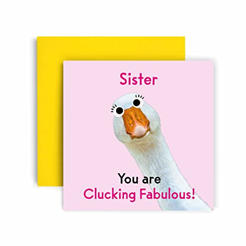 Huxters (nNX^[Y) po[Xf[J[h ? Fabulous Goose Sister Happy BirthdayJ[h a ̓ ? o̒aJ[h fGȃO[̕t ? ʔo[Xf[J[h (o)