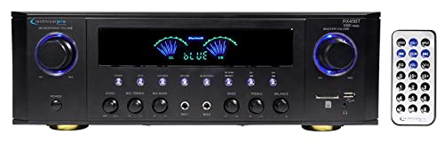 Technical Pro RX41BT+REQ20 Rx45Bt Home Theater Receiver 1000W Amplifier Bluetooth Usb Bundle With Remote Bundle With Rockville Req20 19 Inch Rack Mount Pro Dual 10 Band Graphic Equalizer Eq W/Vu Meters thumb #1