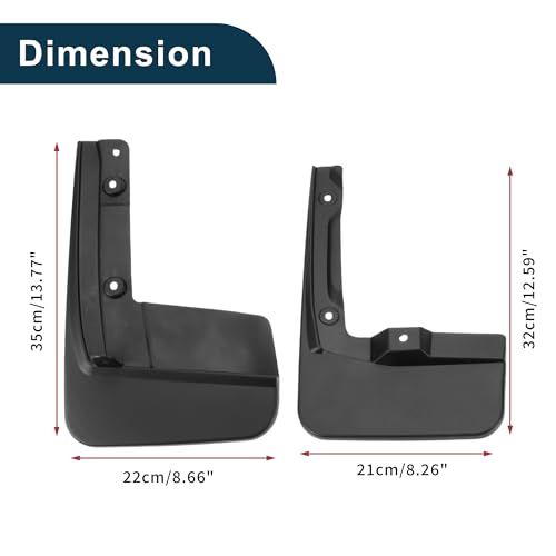Image of Mud Flaps Splash Guards for Toyota Hiace 2019-2023 Front & Rear Mud Guards W /Mount Accessories
