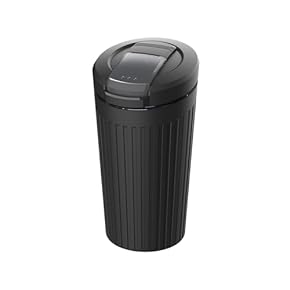 ☆値下げ、訳あり☆ オシャレ！スタンド 灰皿　丸型　ブラック ペンギンライター スタンド灰皿 フタ付き クロームラインII