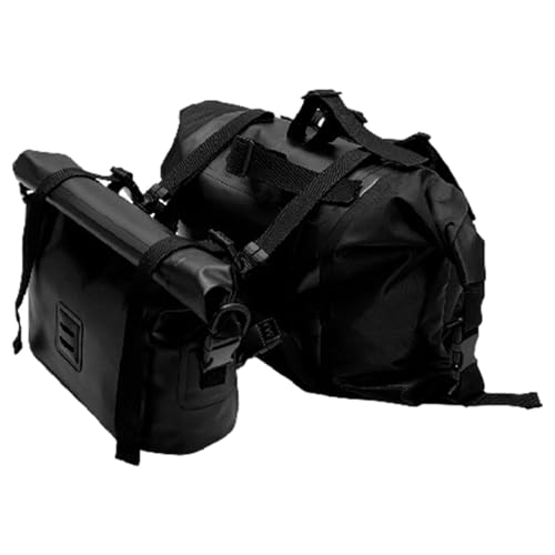 FytStycale Waterproof Bicycle Handlebar Bag Messenger Bag Accessories for Weekend Hiking Easily Install Expandable Cycling Pack, 26L Combo