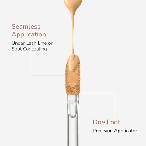 Image of Mila Beaute Built to cover liquid concealer for women with SPF & Hyaluronic acid| Full coverage matte finish concealer for dark circles | Easily blendable & Waterproof formula| Suitable for Indian Skin Tones -109-NUTMEG TEA