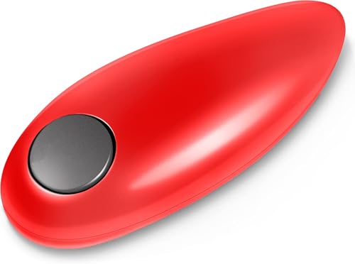 Abrelatas Eléctrico Auto De Kitchen Mama: Abra Sus Latas Con Solo Presionar Un Botón: Automático, Manos Libres, Borde Liso, Apto Para Alimentos, Funciona Con Pilas Rojo