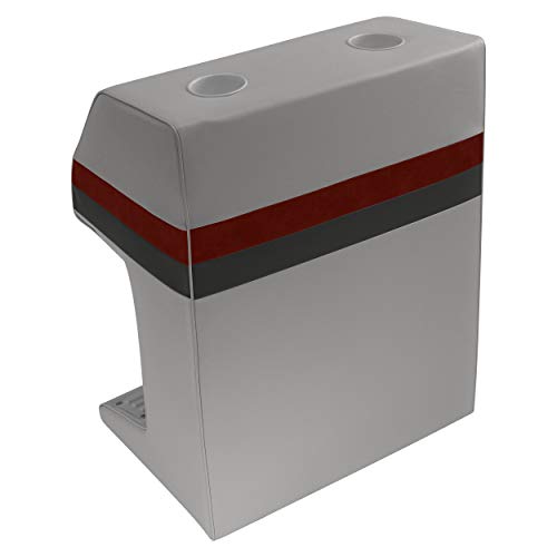 Wise 8Wd115-1012 Deluxe Pontoon Steering Console, Grey/Red/Charcoal #TOP1