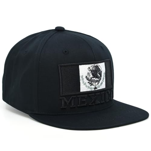 Gorra Snapback Ajustable Mexico Eagle Negra miniatura 2