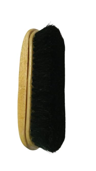 Shoe Brush for Leather Shoes Black Cleaning Polish Kit, Boot Cleaner, Shine & Care with Horse Hair Soft Brushes - 75gm (B0CF61DW8G) Amazon Price History, Amazon Price Tracker
