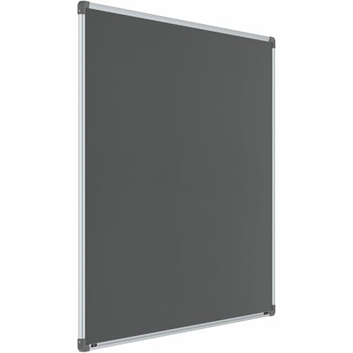 Image of Scholar Art Metis 4x5 Feet Bulletin Notice Board for Office, Home & School | Vibrant & Versatile Crape Cloth + High Density Soft Board for Pinning Photos, Sticky Notes & Reminders (Grey)