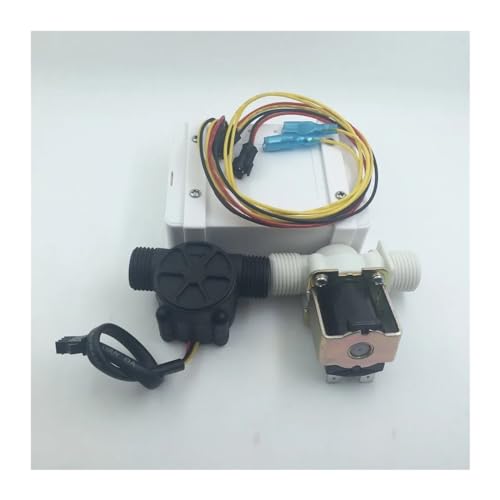 Compteur de débit d'eau G1/2" avec suivi LCD en temps réel et électrovanne
