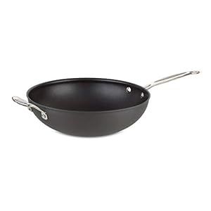 Cuisinart 626-32H Chef’s Classic Nonstick Hard Anodized 12.5-Inch Stir Fry Pan, Black/Stainless Steel