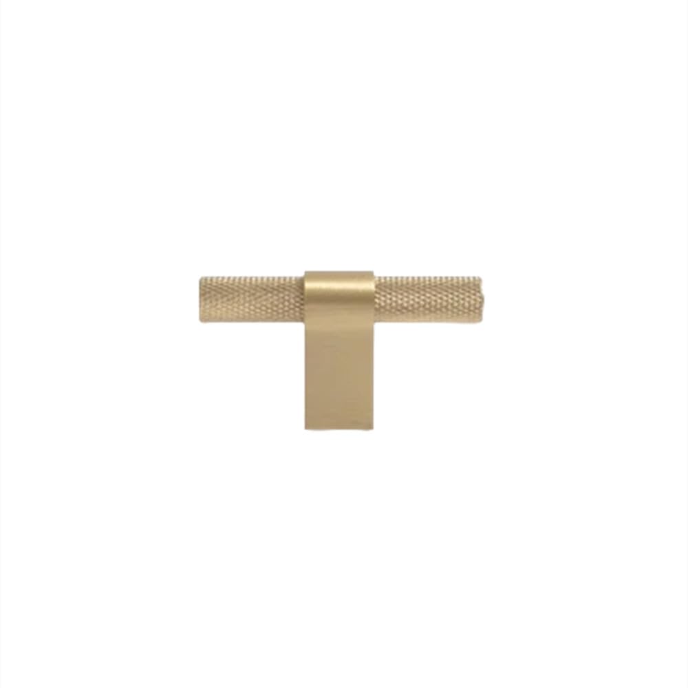 Poignées de porte en laiton satiné moleté pour un design d'intérieur haut de gamme
