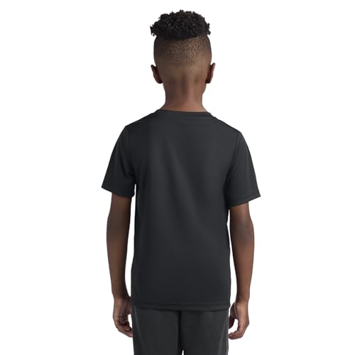 Image of Messi Boys' Lifestyle Short Sleeve Top, Loose-Fit Shirt with Logo, Comfortable, All-Day Wear