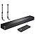 Bose TV Speaker - Soundbar for TV with Bluetooth and HDMI-ARC Connectivity, Black, Includes Remote Control and H&A High-Speed HDMI Cable