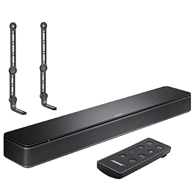 Bose TV Speaker Soundbar with Bluetooth & HDMI-ARC Plus Universal Adjustable TV Soundbar Mount Brackets for Wall or TV Mount Installation Bundle