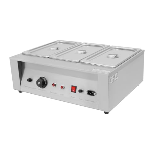 Máquina para derretir chocolate 3 tanques 26.5 lbs acero inoxidable miniatura 4