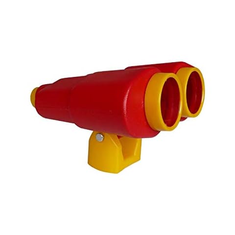 H2i 1 paire de jumelles télescopiques pour enfant en plastique rouge-jaune sans fonction de grossissement optique Cover