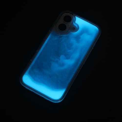Coque de téléphone de luxe phosphorescente pour iPhone 16
