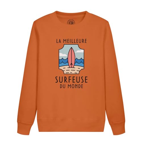 Sweatshirt enfant la meilleure surfeuse pour célébrer la passion de la plage