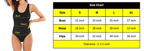 Frmg Women's One Piece Swimsuits Geometric Black White Stripes U Shape Backless Swimsuit Summer Print Bathing Suits M 20953636 #TOP5