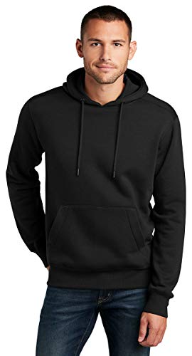 District Perfect Weight Fleece Hoodie DT1101 XL Jet Black