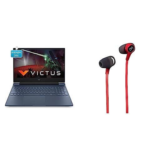 Image of HP Victus Gaming Laptop 12th Gen Intel Core i5-12450H 15.6 inch(39.6 cm) FHD IPS Gaming Laptop & HyperX Cloud Earbuds