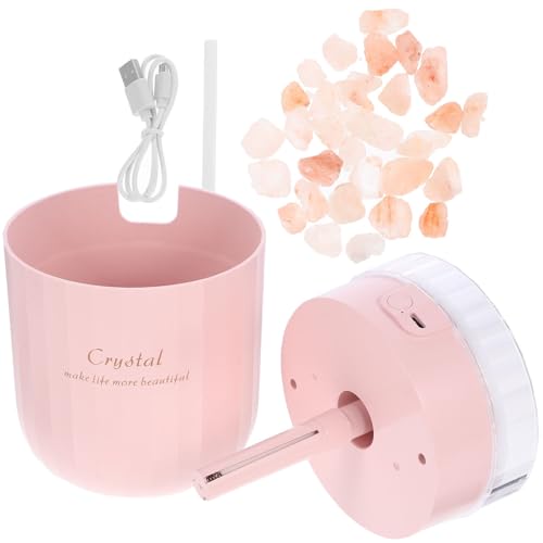 Uonlytech Humidificador Multifuncional de Gran Capacidad Silenciosa y Diseño de Piedra de Sal para Aromaterapia Hogar