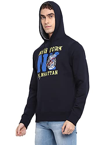 Image of Deniklo Mens Polyester Hooded Neck Sweatshirt