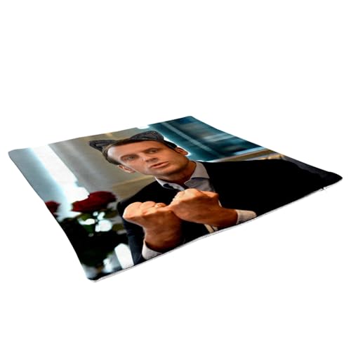Coussin toucher cuir Macron avec housse incluse 40cm - 3