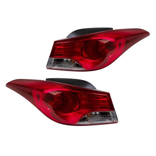 Image of TRQ Headlight Assembly Set HY2502161 HY2503161 Compatible with 2011-2013 Hyundai Elantra
