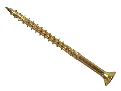 Forgefix FORFFP6200Y FFP6200Y ForgeFast Pozi Compatible Elite Performance Wood Screw ZY 6.0 x 200mm Box 100, Silver, 6.0 x 200 mm