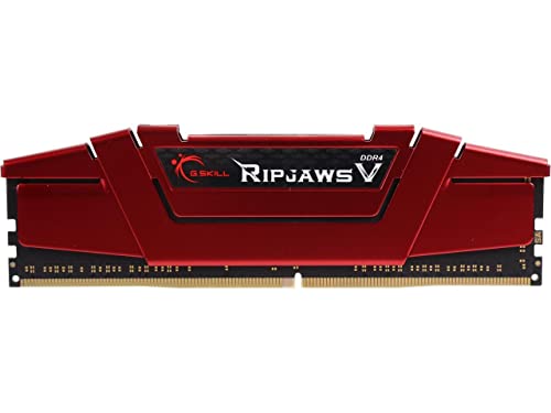G.Skill 8GB Ripjaws V Series DDR4 PC4-21300 2666MHz for Intel Z170 Platform Desktop Memory Model F4-2666C15S-8GVR