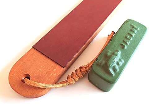 Kit Tradicional para afiar / amolar facas - pedra multiface, pasta, strop e vídeo informativo