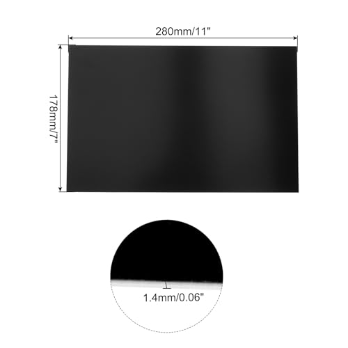 Image of MECCANIXITY ABS Engraving Double Color Sheet 7x11inch Black /White for Badge, Sign, DIY Carving Pack of 12