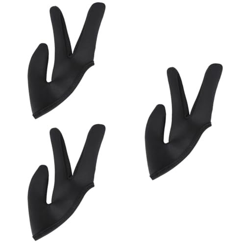 FOMIYES 3pcs Hairdressing Three Finger Glove Finger Cover for Curling Straightening Comfortable Fit for Salon Professionals Must-Have Tool for Hair Styling